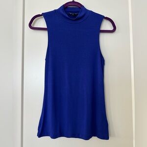 Sleeveless Blue Top